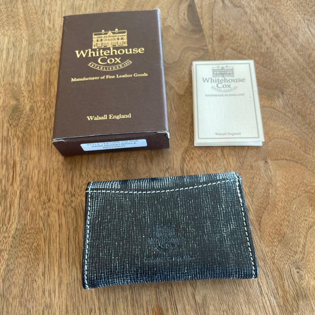 新 紺 ホワイトハウスコックス S9084 ケース 財布 ミニ コンパクト