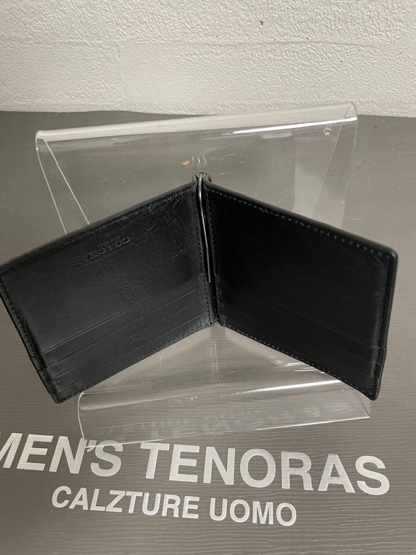 #コーチ COACH 本革 マネークリップ 型押し シグネチャー ブラック