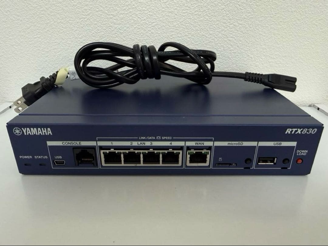 YAMAHA RTX830 ギガアクセス VPN ルーター USED