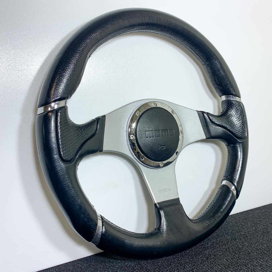 モモ ミレニアム M-15 ブラックレザー 希少 ホーンボタン・ネジ付