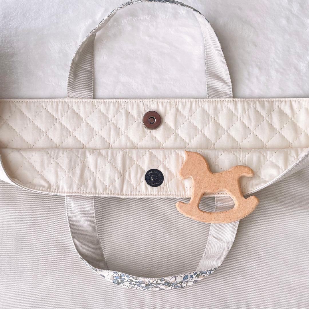 〈31〉ゆけひ様　リバティ メイモリス ハンドメイド 手提げバッグ お着替え袋