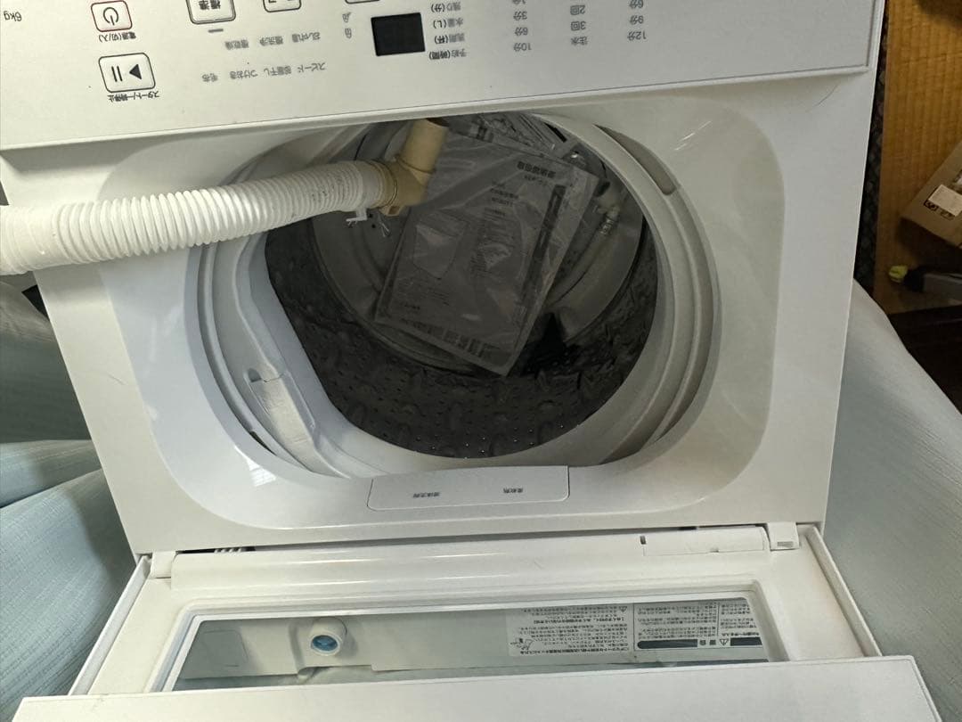 ホワイト 縦型洗濯機 本体