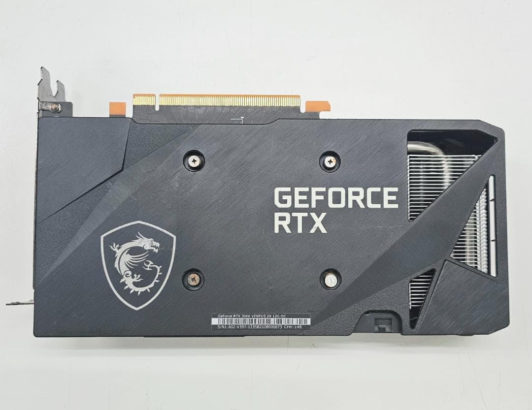MSI GeForce RTX3060 VENTUS 2X 12G　動作品