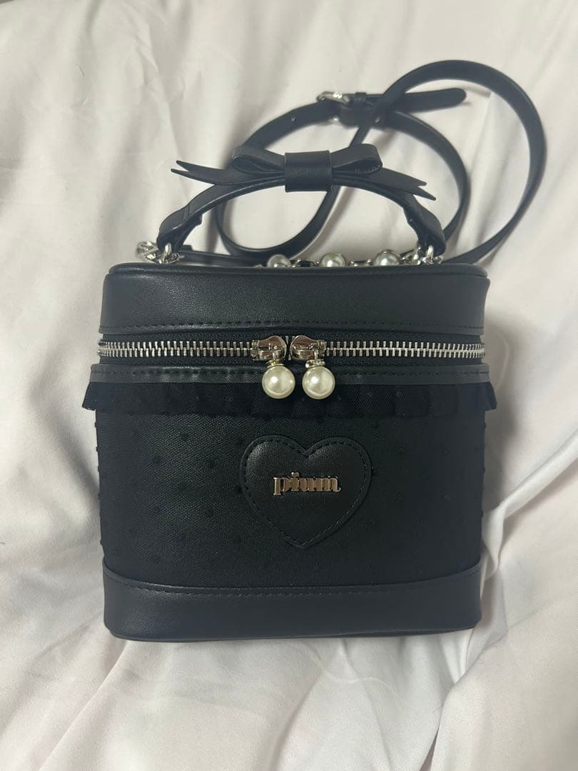 専用♡【 pium 】ハートドットチュールバニティ ブラック