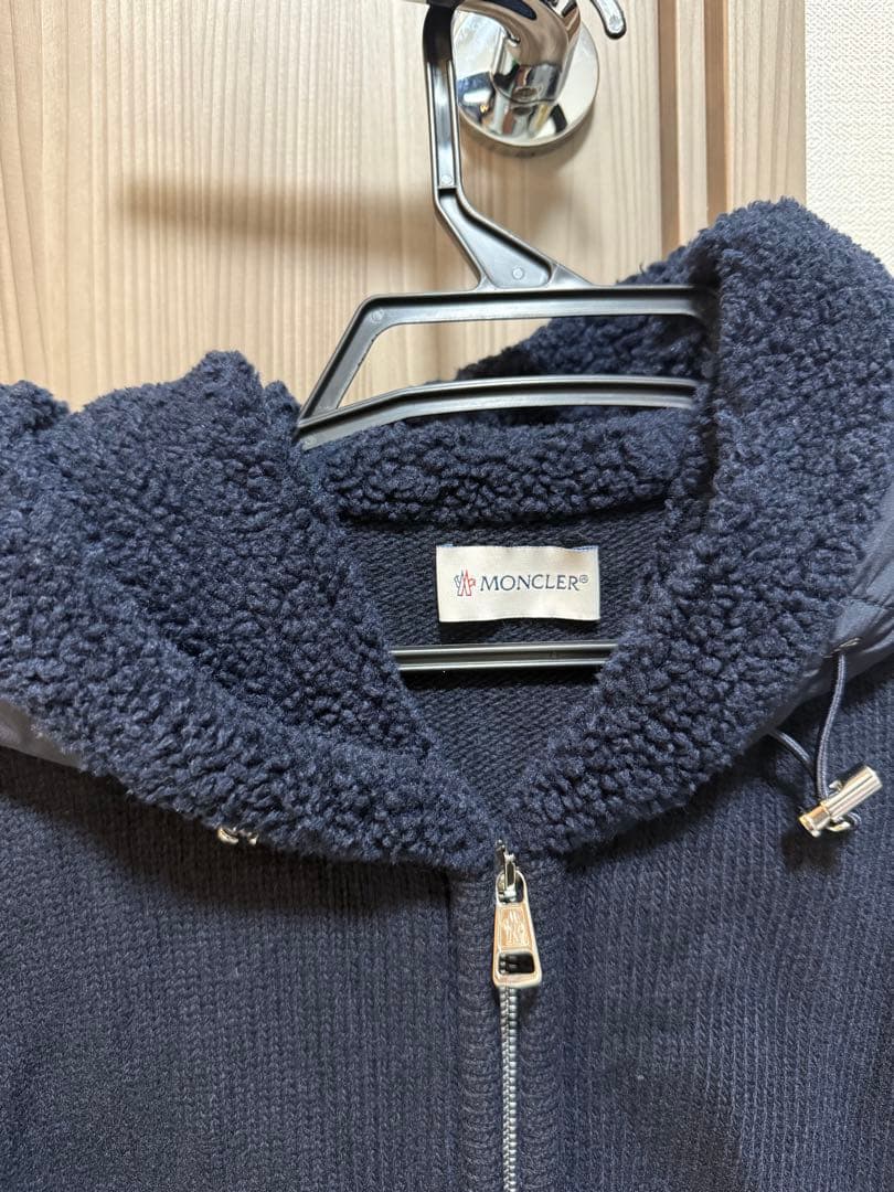 よ*。様 MONCLERウールニットジップアップパーカー 9B00016 778