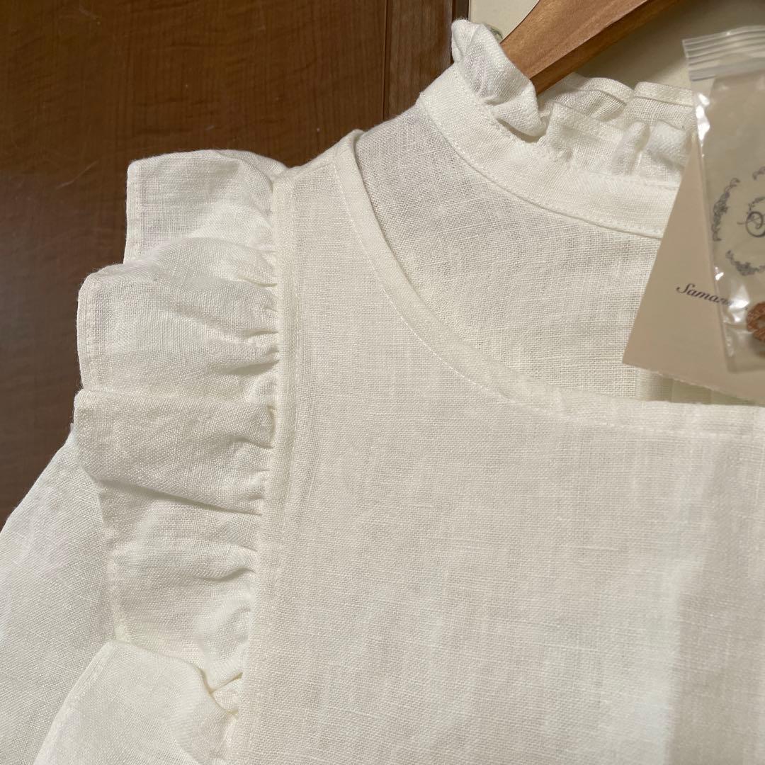 ANESAN新品サマンサモスモス立川限定　ベスト付きブラウス　オフ