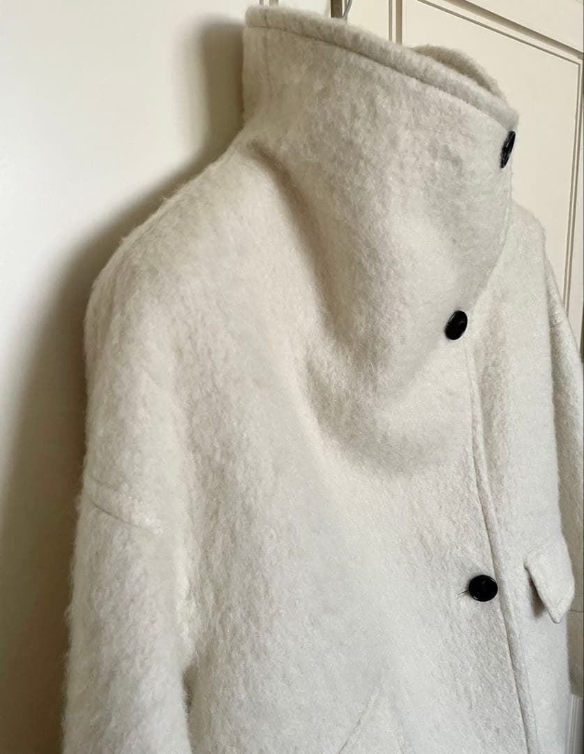 EMMEL REFINES スタンド シャギー ショートコート