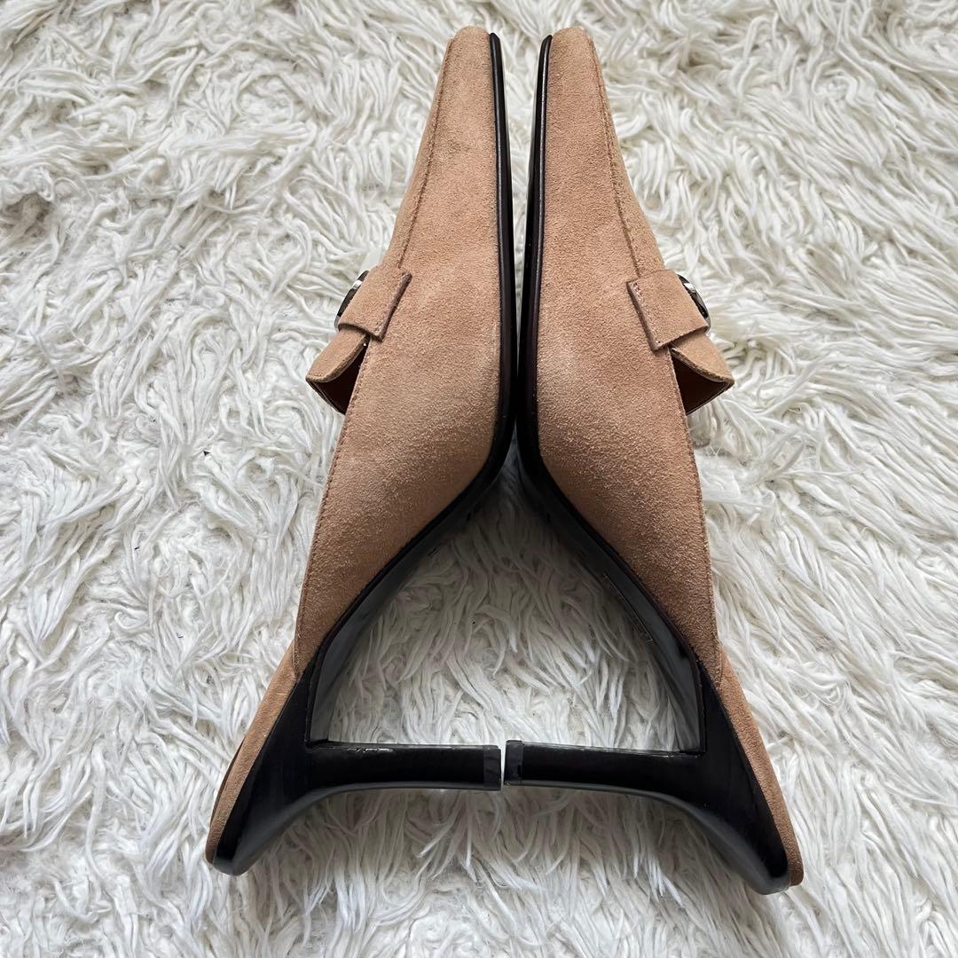 未使用級　GUCCI グッチ ミュール サンダル GG 24cm ベージュ