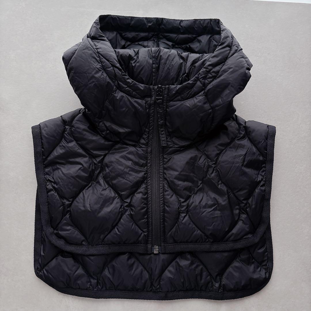 FRAMeWORK TAION/タイオン 別注フードビブス付きブルゾン　ブラック