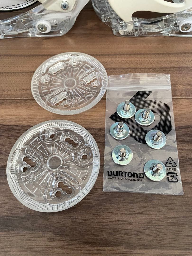 Burton キッズ　スノーボード ビンディング ホワイト/クリア