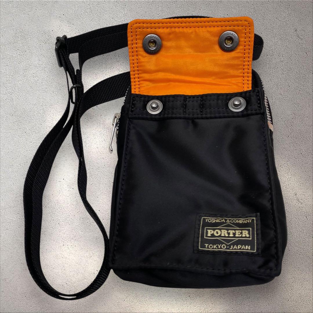 新品 PORTER タンカー モバイルポーチ ポーターブラック ポーチ 黒