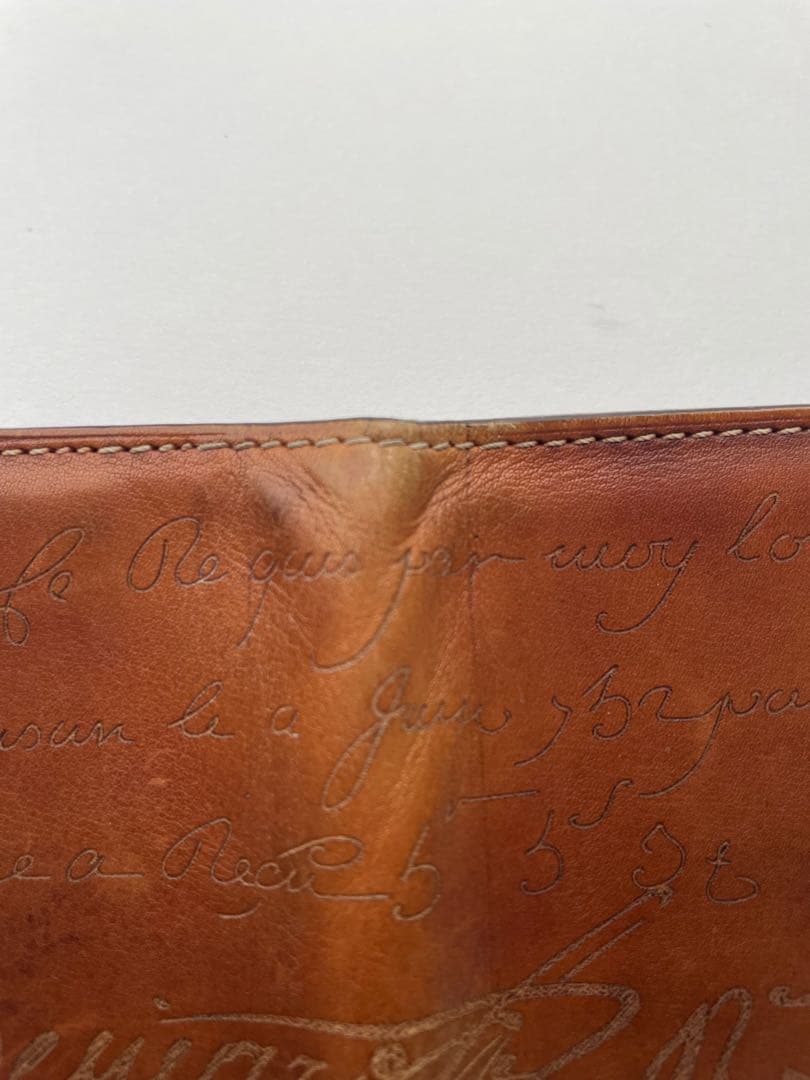 《値下げ中》Berluti ベルルッティ　レザー　カリグラフィ　手帳カバー