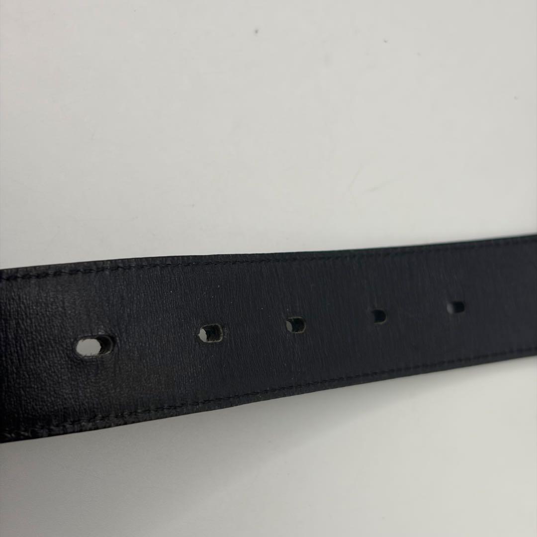 美品！Burberry Black Label ブラックレザーベルト