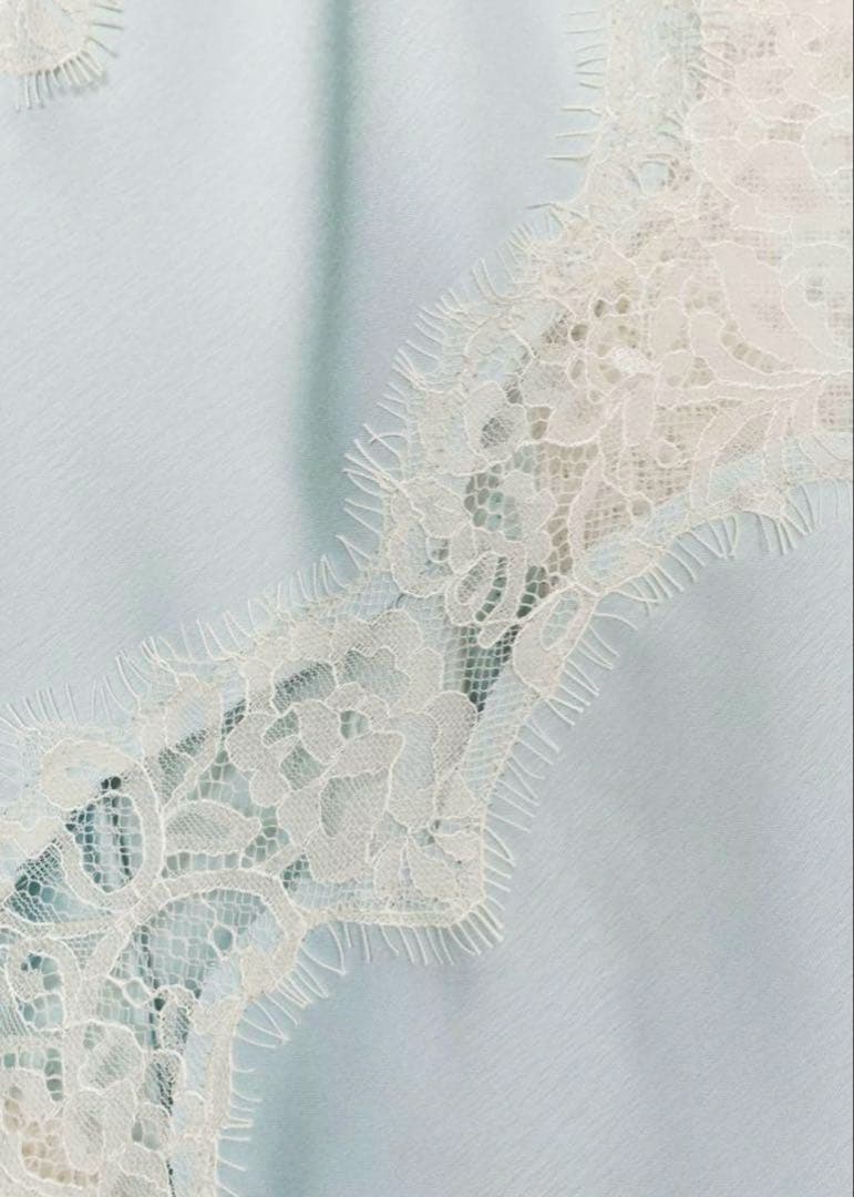 Zara Zw コレクション　ライトブルー レースキャミソール　S