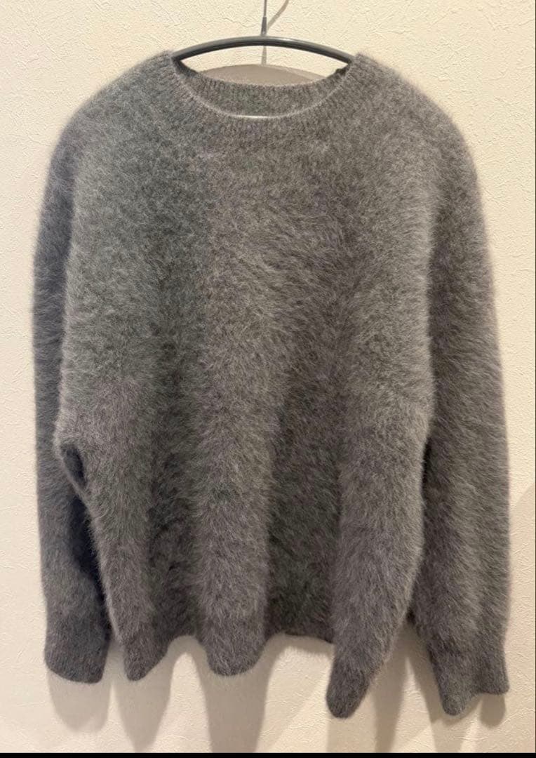 whim Gazette ウィムガゼット ファーニットプルオーバー グレー