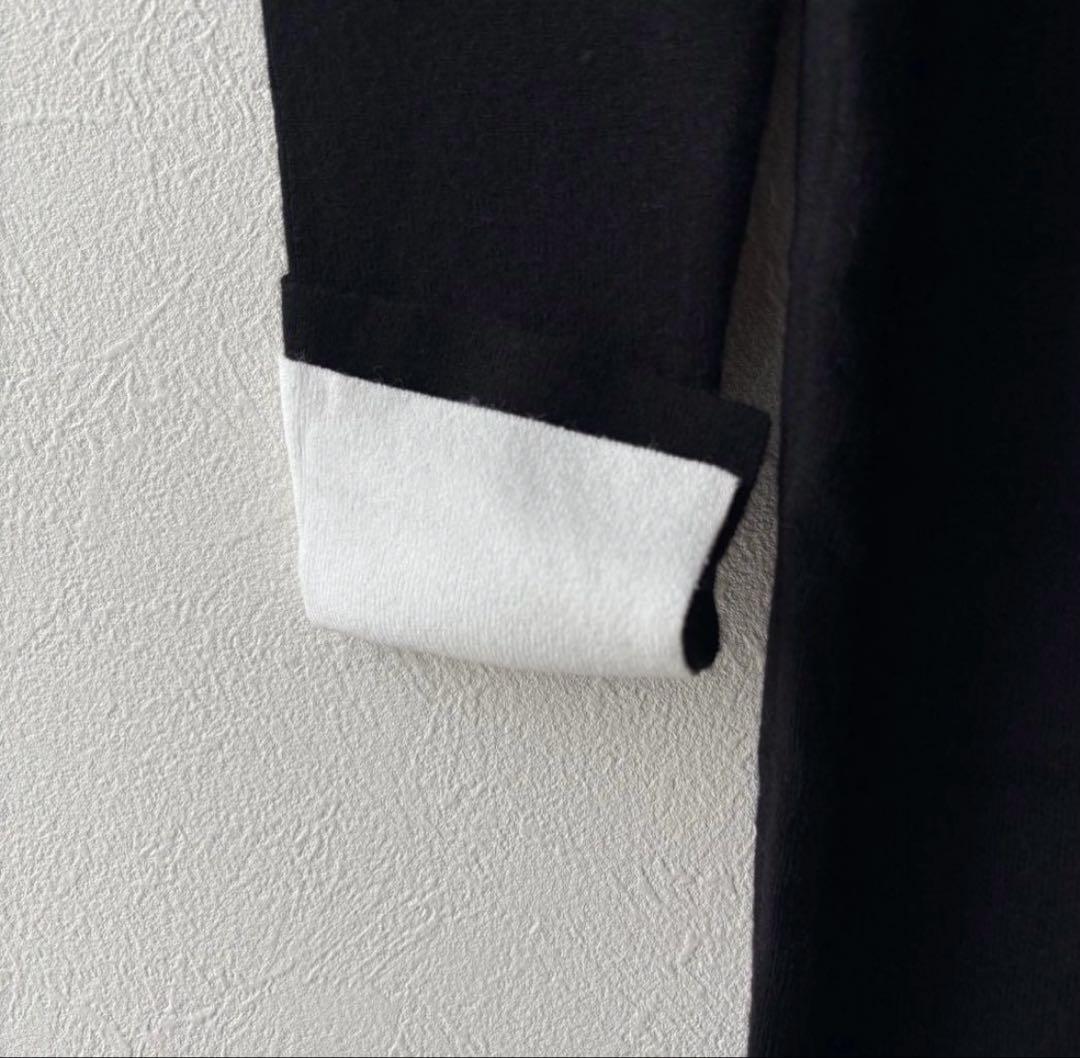 美品✨ROOM NO.8 BLACK / ニードル バイカラー カフス ドレス