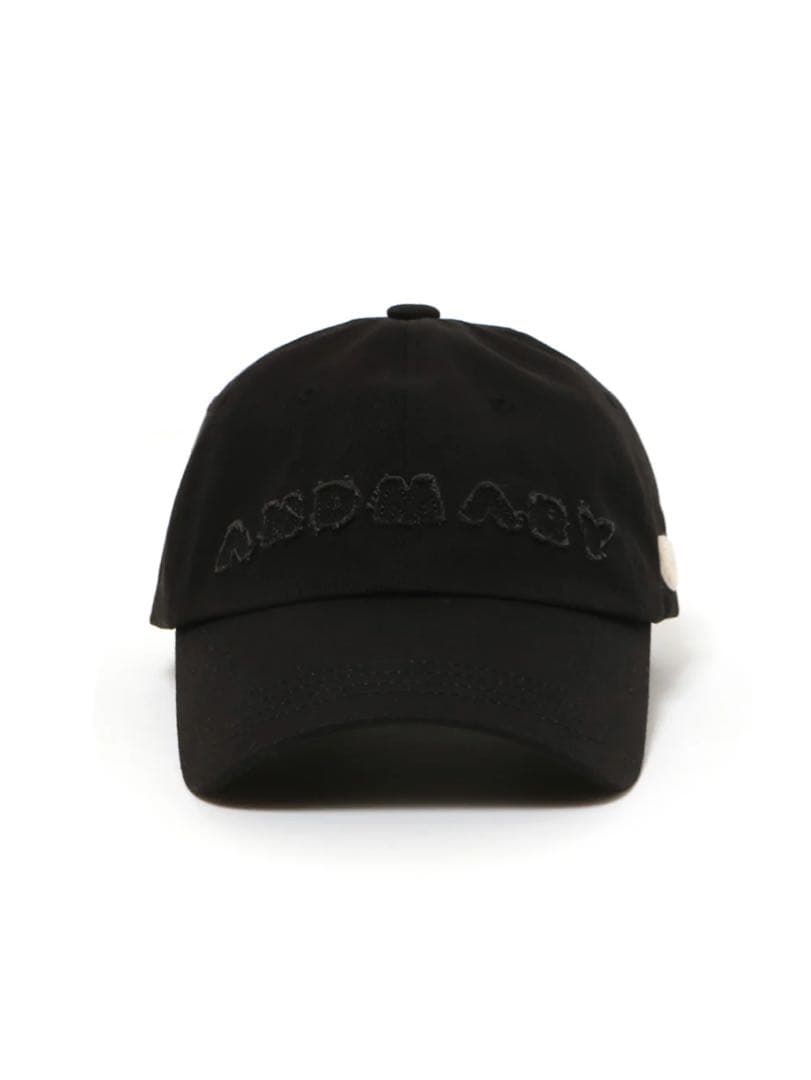 帽子 andmaryMary logo cap BLACK