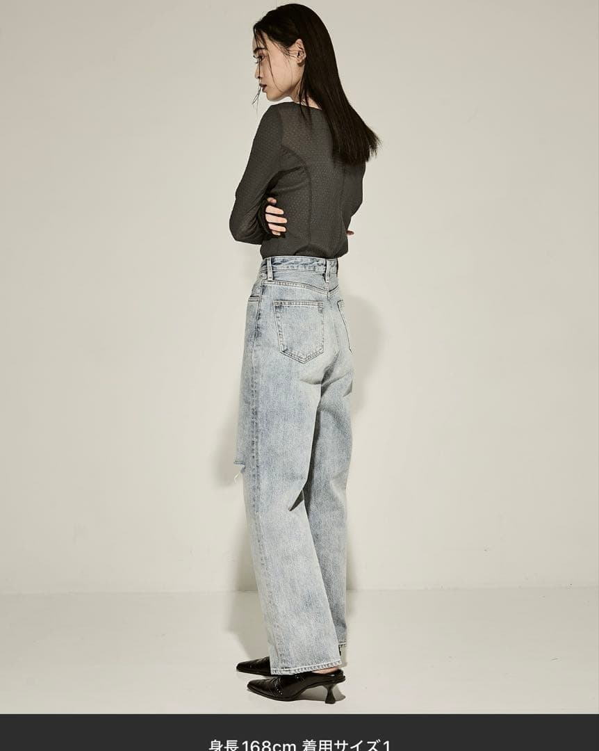 CLANE スラッシュカット　デニム