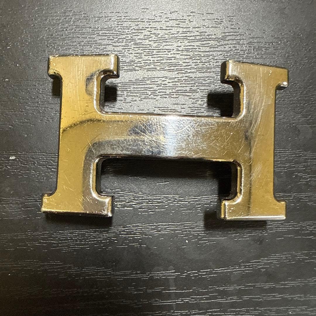 HERMES エルメスコンスタンスリバーシブルベルト75シルバーバックル　美品