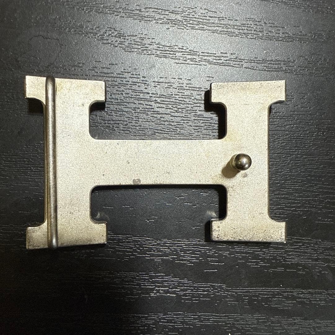 HERMES エルメスコンスタンスリバーシブルベルト75シルバーバックル　美品
