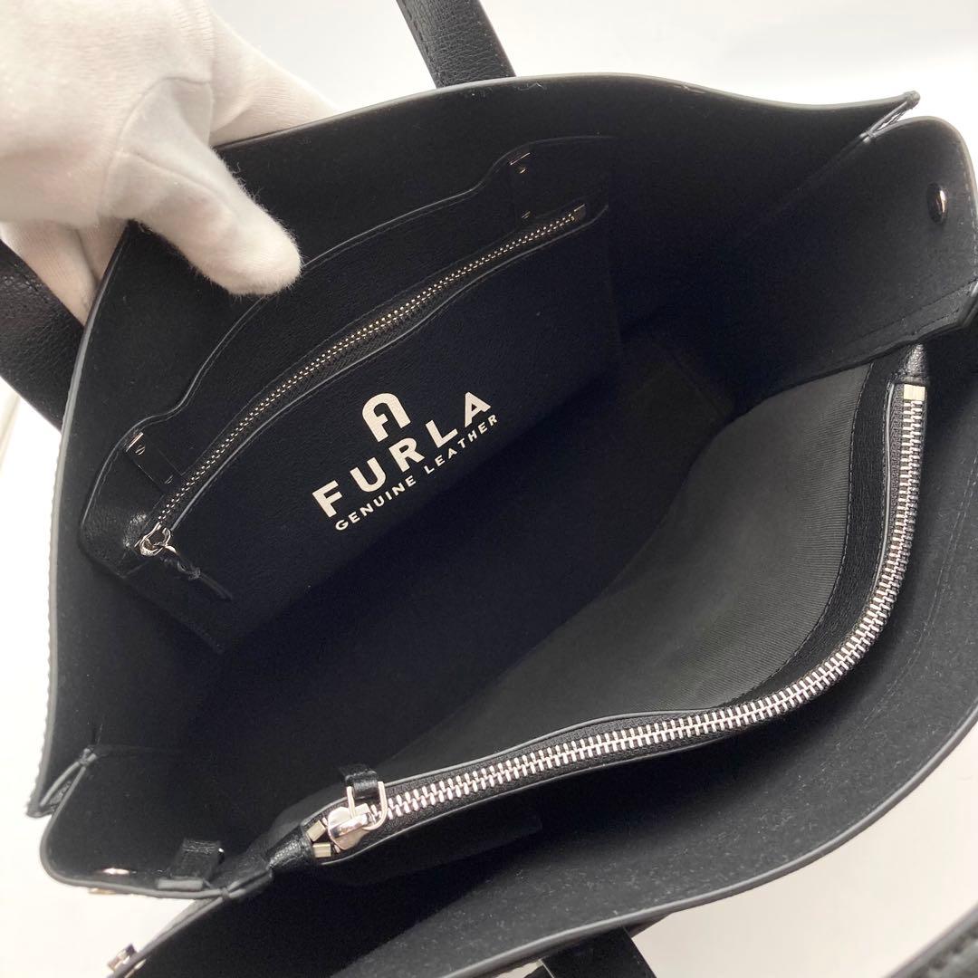 eico minami✨FURLA ジョーヴェL トートバッグ 黒 レザー