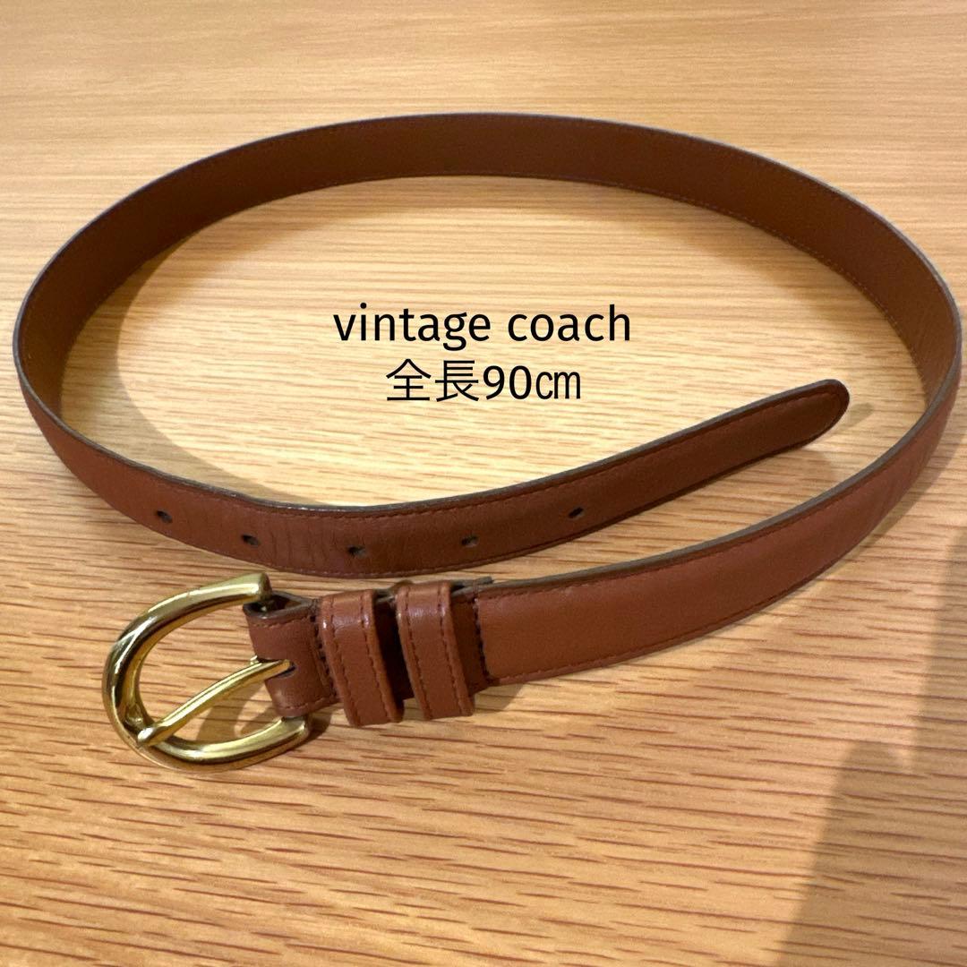 コーチ　ベルト　ブラウン　75 全90㎝　キャメル　ヴィンテージ　オールドコーチ