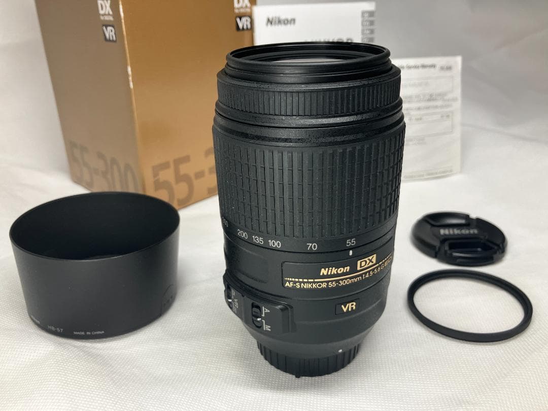 Nikon望遠ズームレンズAF-S NIKKOR 55-300mm VR【中古】