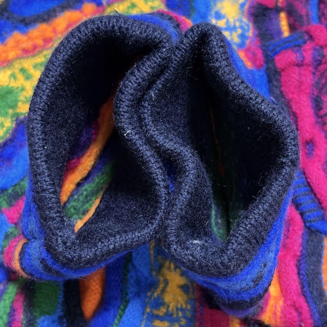 COOGI　クージー　3Dニット　ウール　マルチカラー　オーストラリア製 超厚手