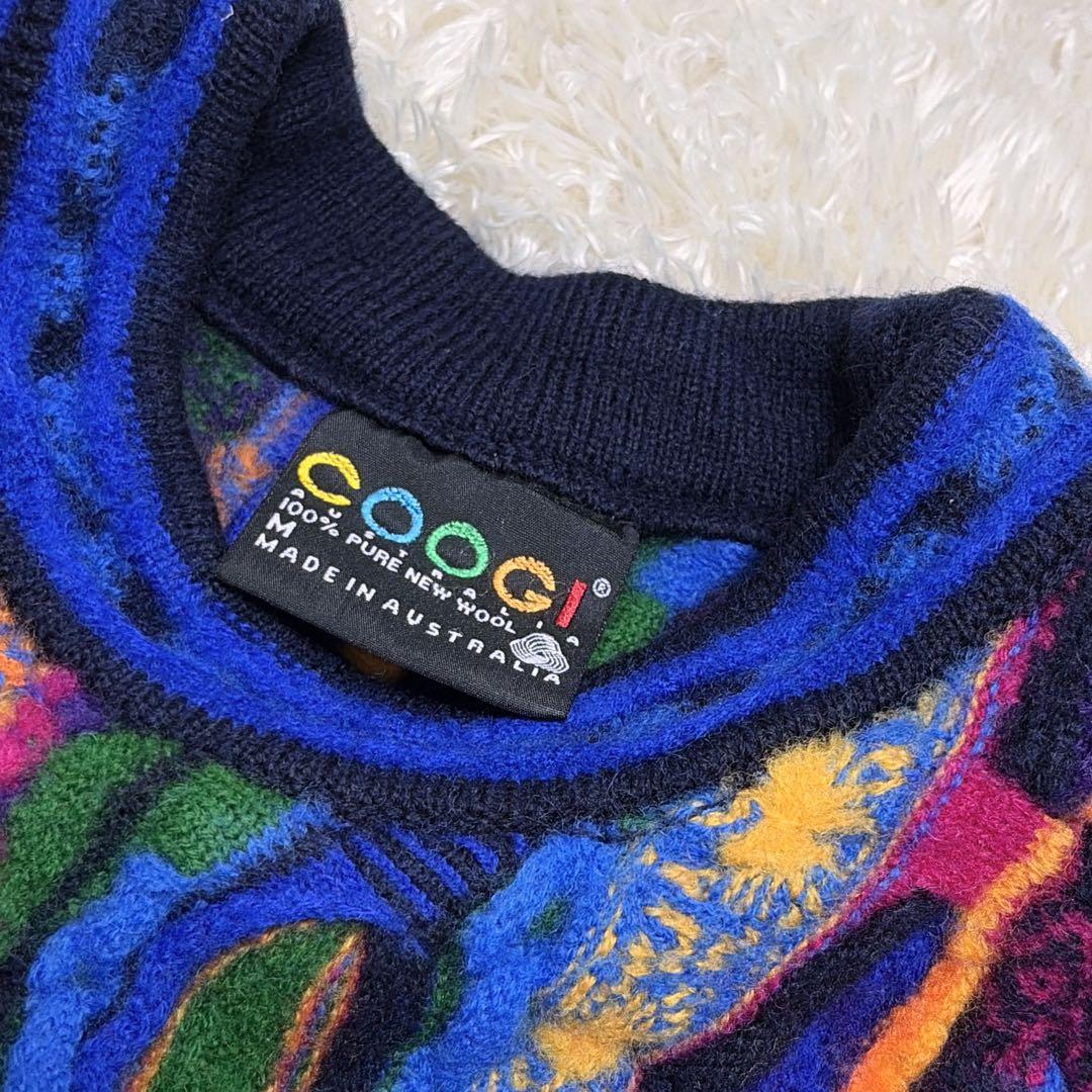COOGI　クージー　3Dニット　ウール　マルチカラー　オーストラリア製 超厚手