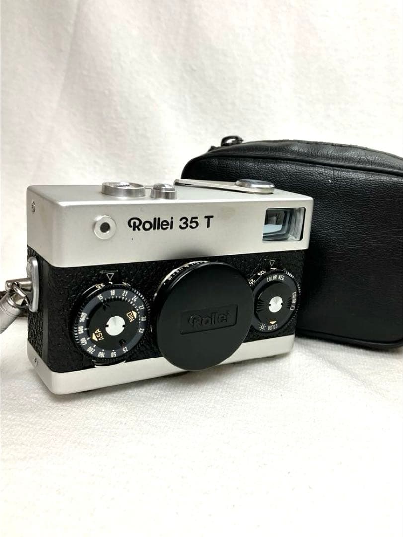Rollei 35T シルバー｜ストラップ・レザーケース付き