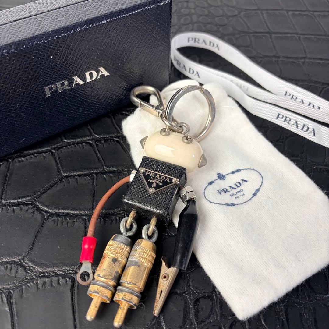 【付属品完備】プラダPRADA ロボットエドワードチャームキーホルダー