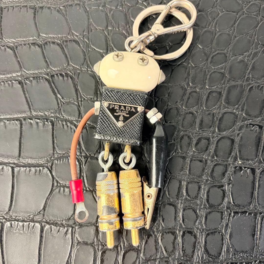 【付属品完備】プラダPRADA ロボットエドワードチャームキーホルダー