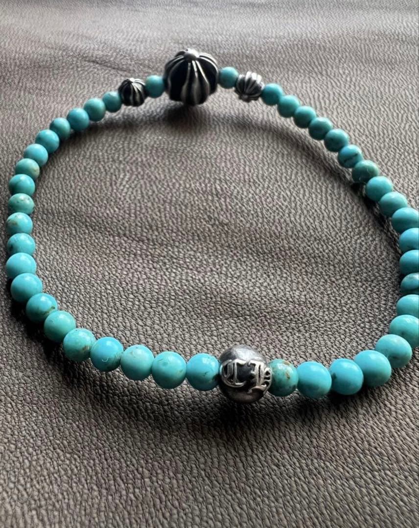 Chrome Hearts ターコイズビーズブレスレット