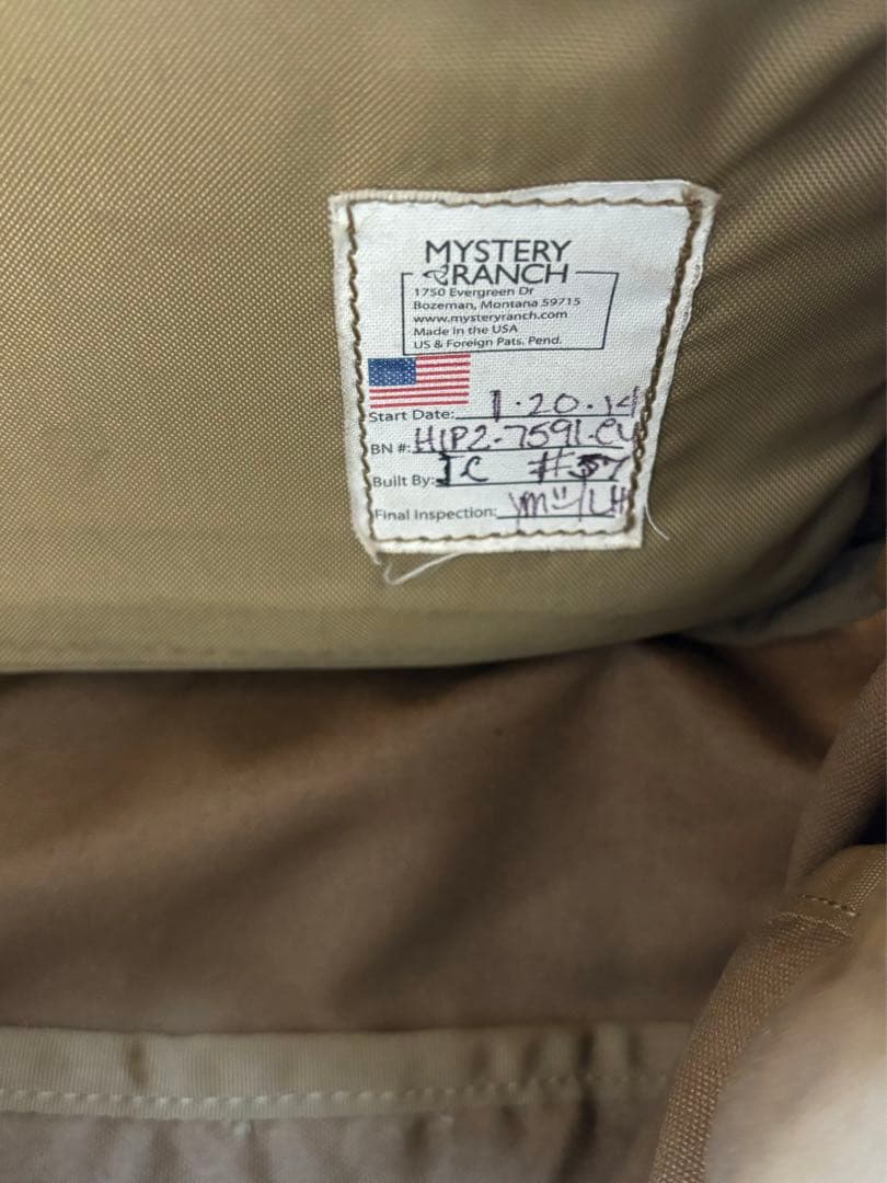 MYSTERYRANCH ミステリーランチ ヒップモンキー USA製 コヨーテ