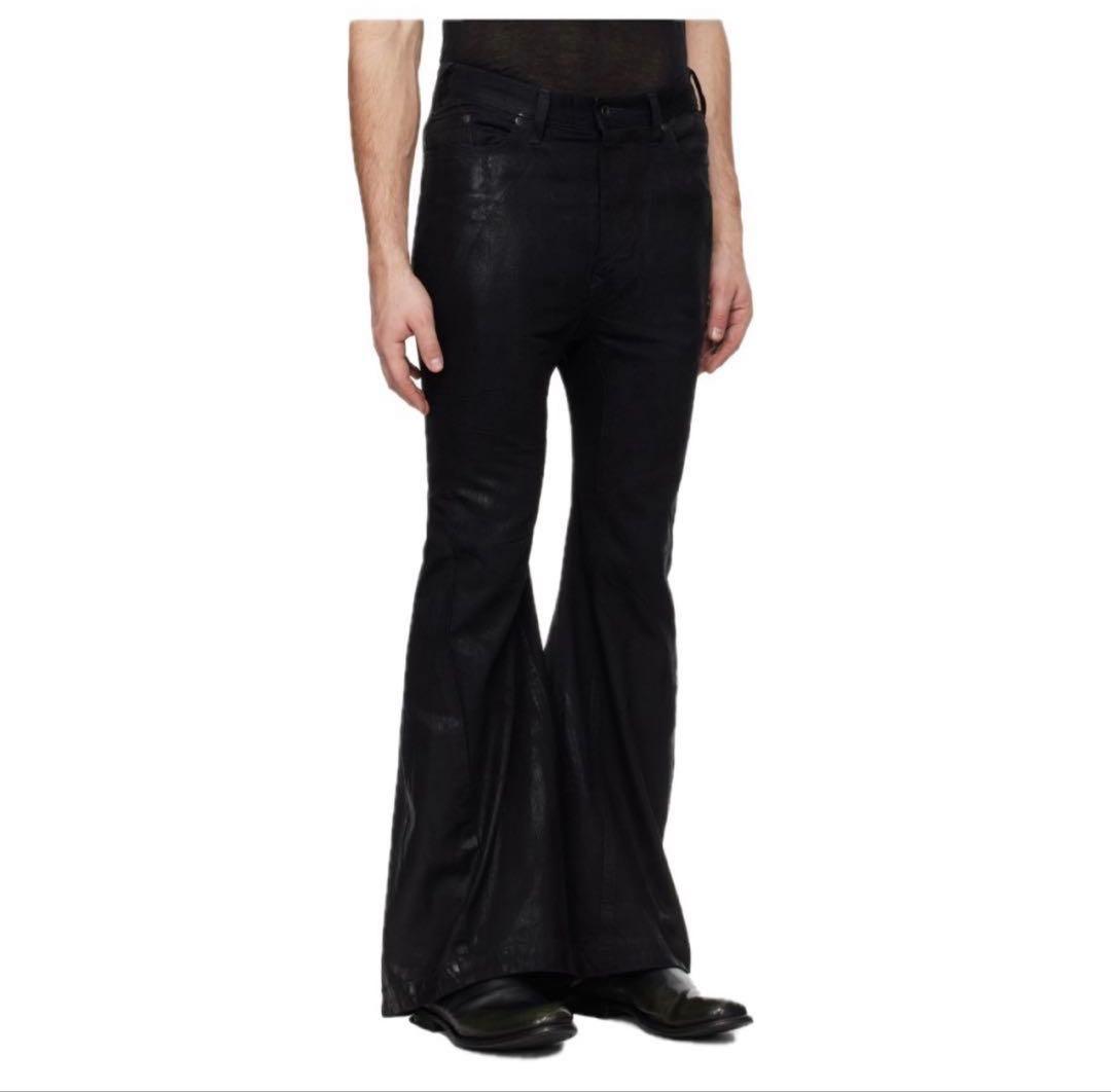 パンツ julius flared denim pants