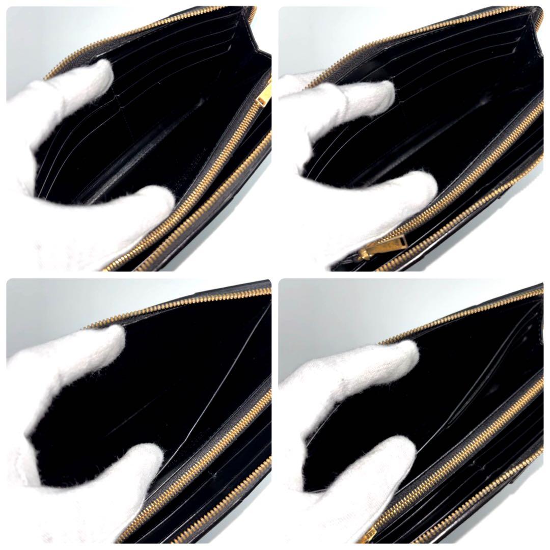 ✨美品✨　ボッテガヴェネタ カセット 長財布 ラウンドファスナー ブラック　希少