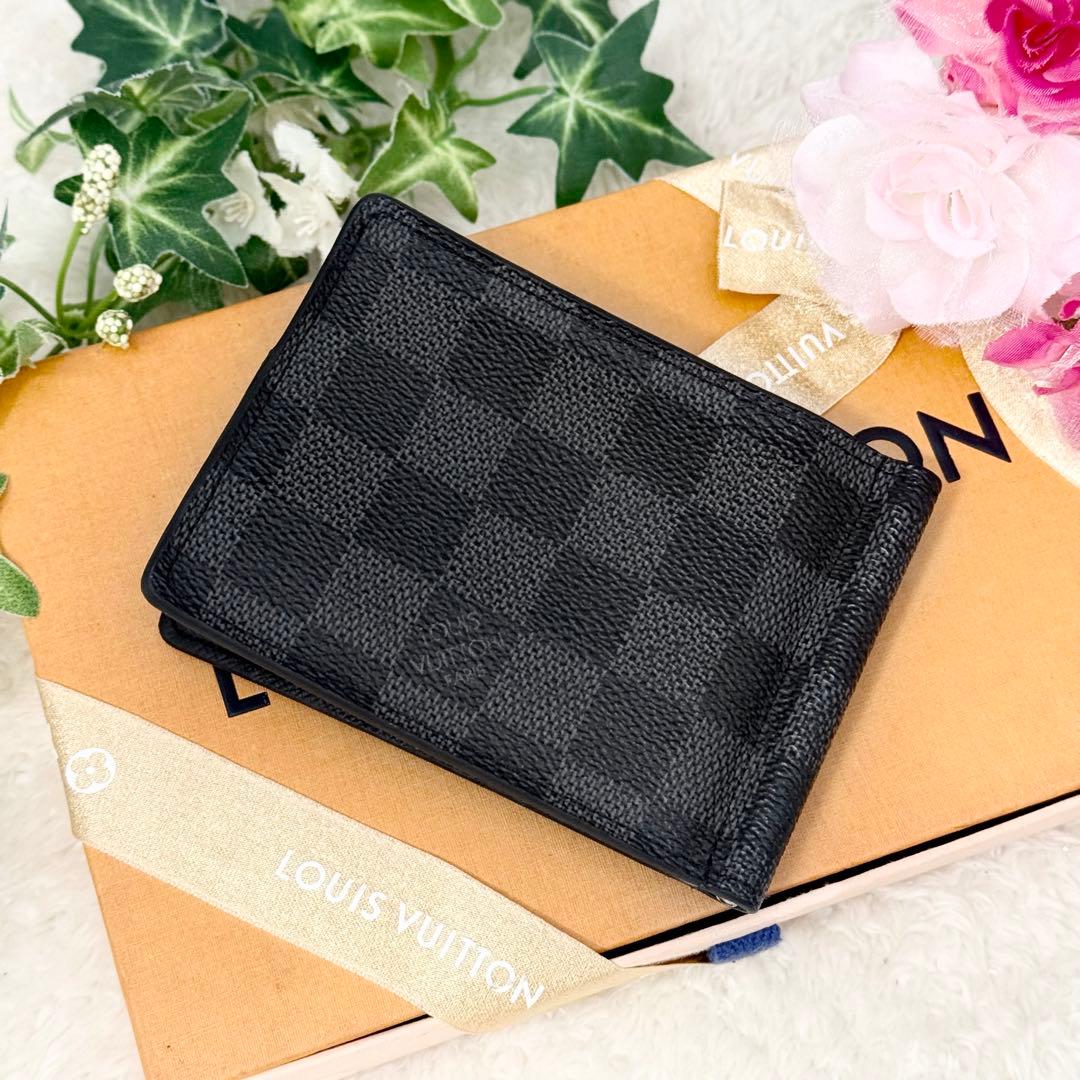 極美品✨ルイヴィトン ダミエグラフィット ポルトフォイユ パンス マネークリップ