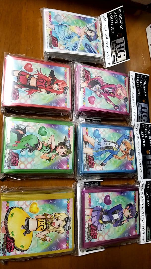 プリティーリズムレインボーライブ　カードスリーブ7種セット　完全未使用未使用品