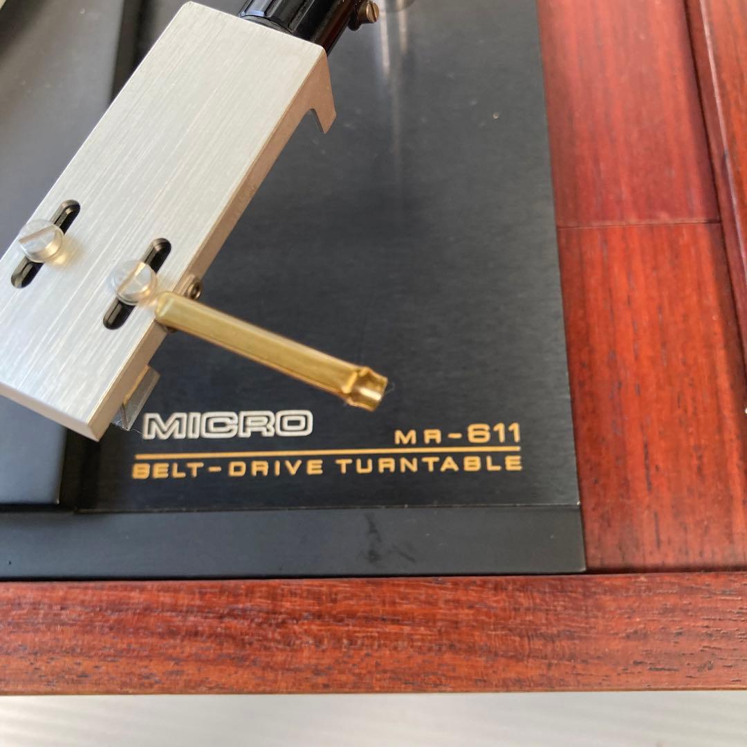 ✨MICROプレーヤー　MR-611 動作品　レコード　ターンテーブル