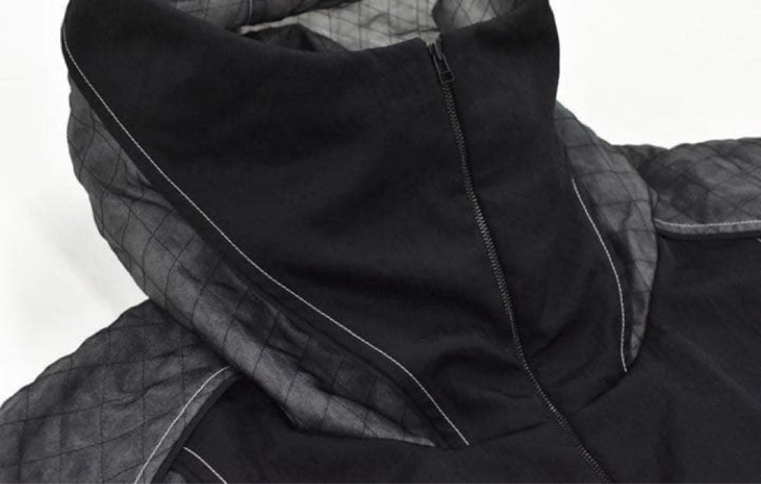 バルムング キルトオーガンジーハイネックビッグパーカー