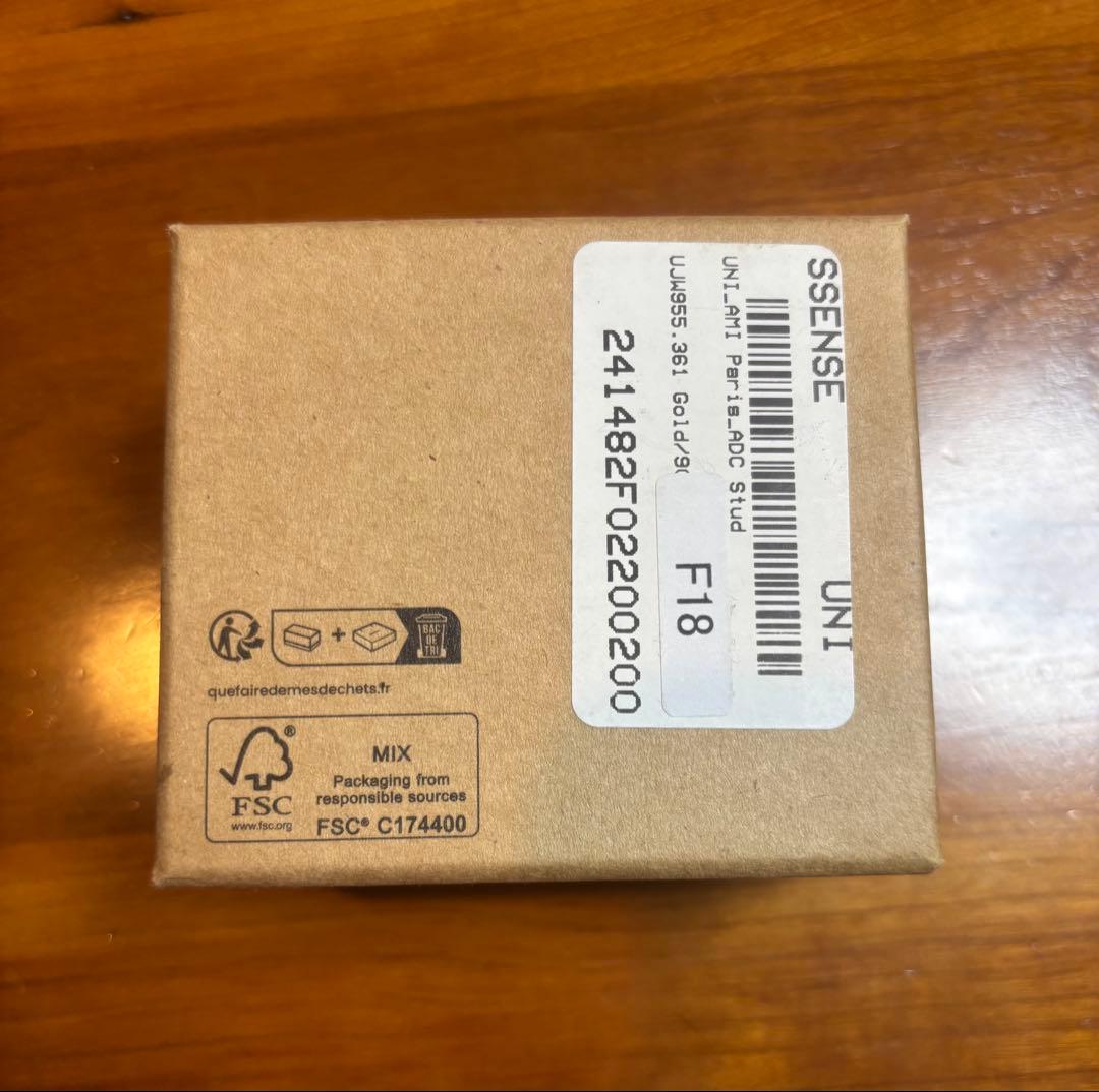 ami paris アミパリ ゴールド ハート ピアス 片耳 箱付き