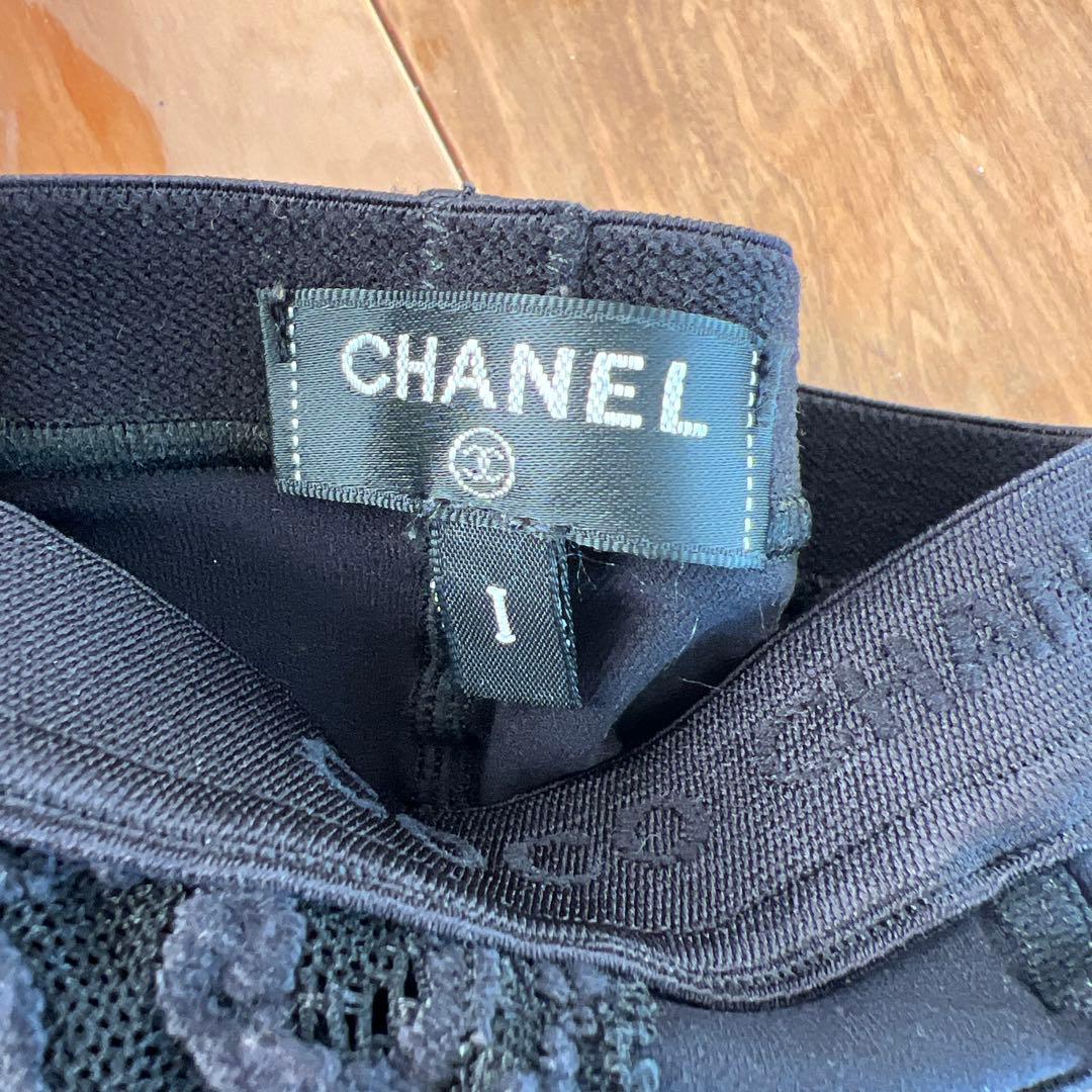 CHANELレースタイツ