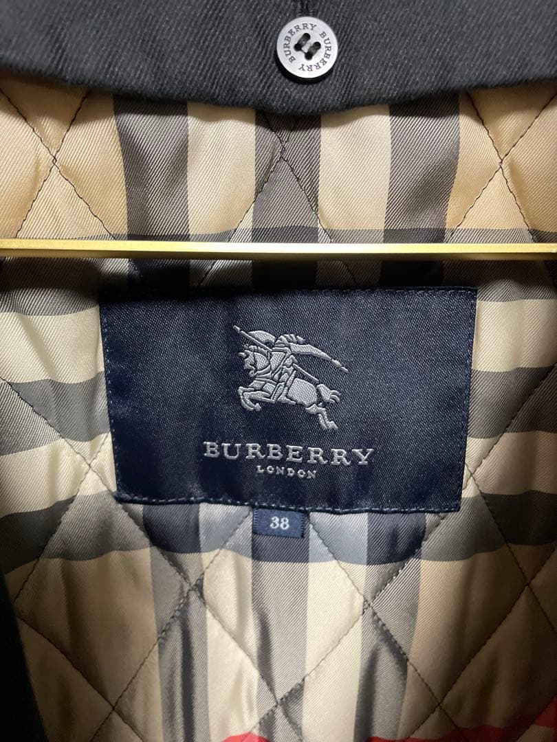 BURBERRY ダッフルコート 38 ブラック