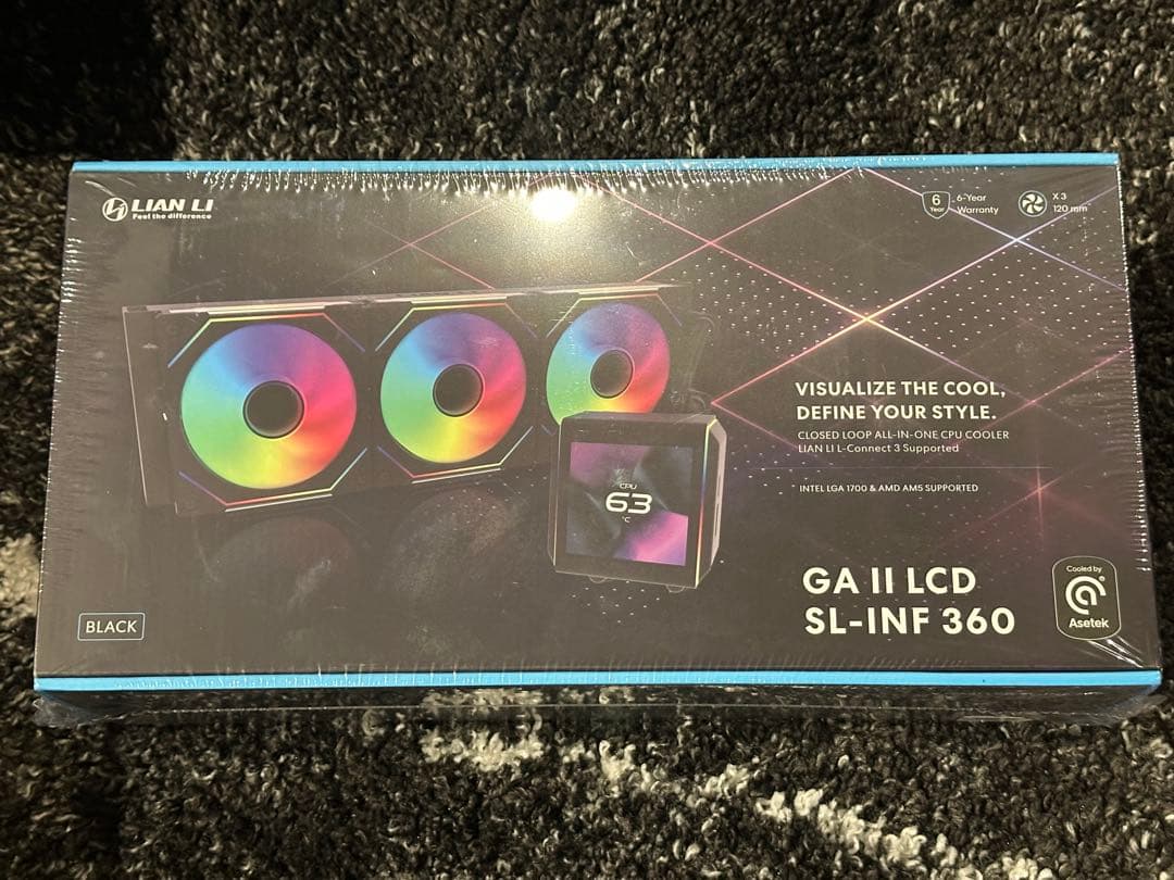 LianLi 簡易水冷360mm Galahad II LCD 新品未開封