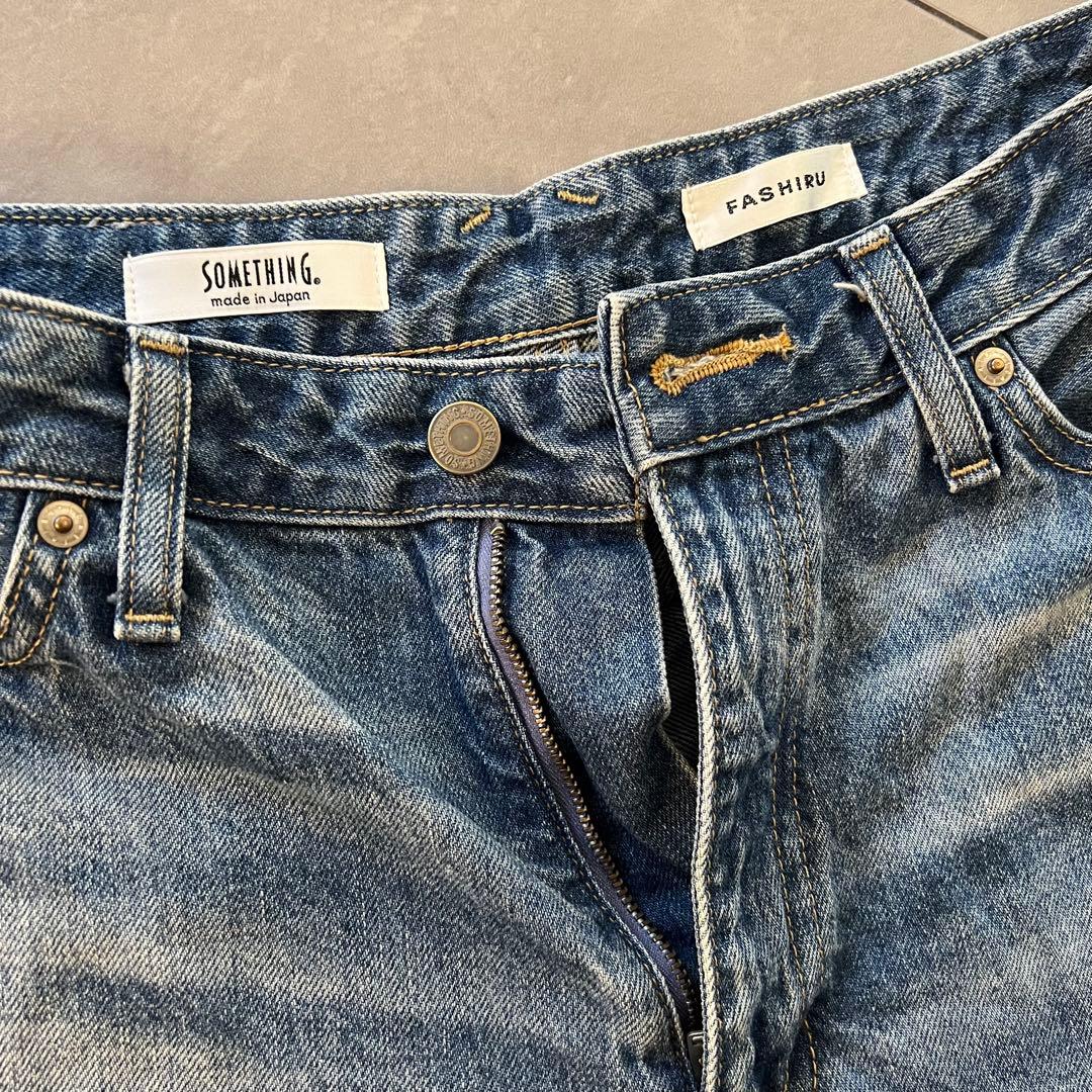 ［FASHIRU × SOMETHING］baggy fit Jeans