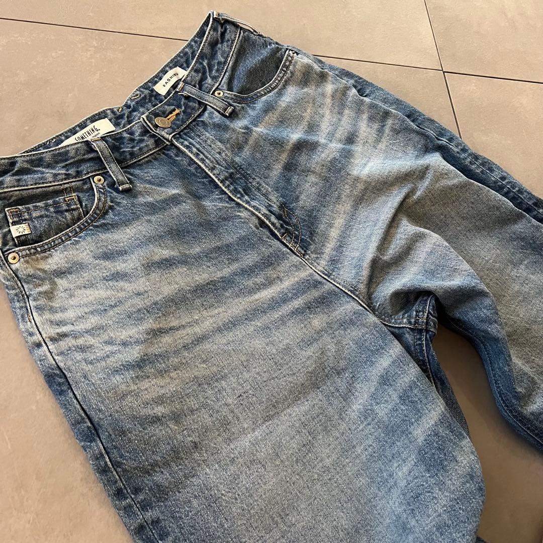 ［FASHIRU × SOMETHING］baggy fit Jeans