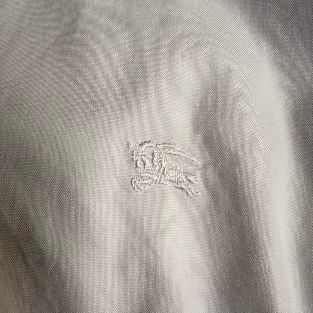 美品 BURBERRY バーバリー コットンシャツ ホワイト ノバチェック 46