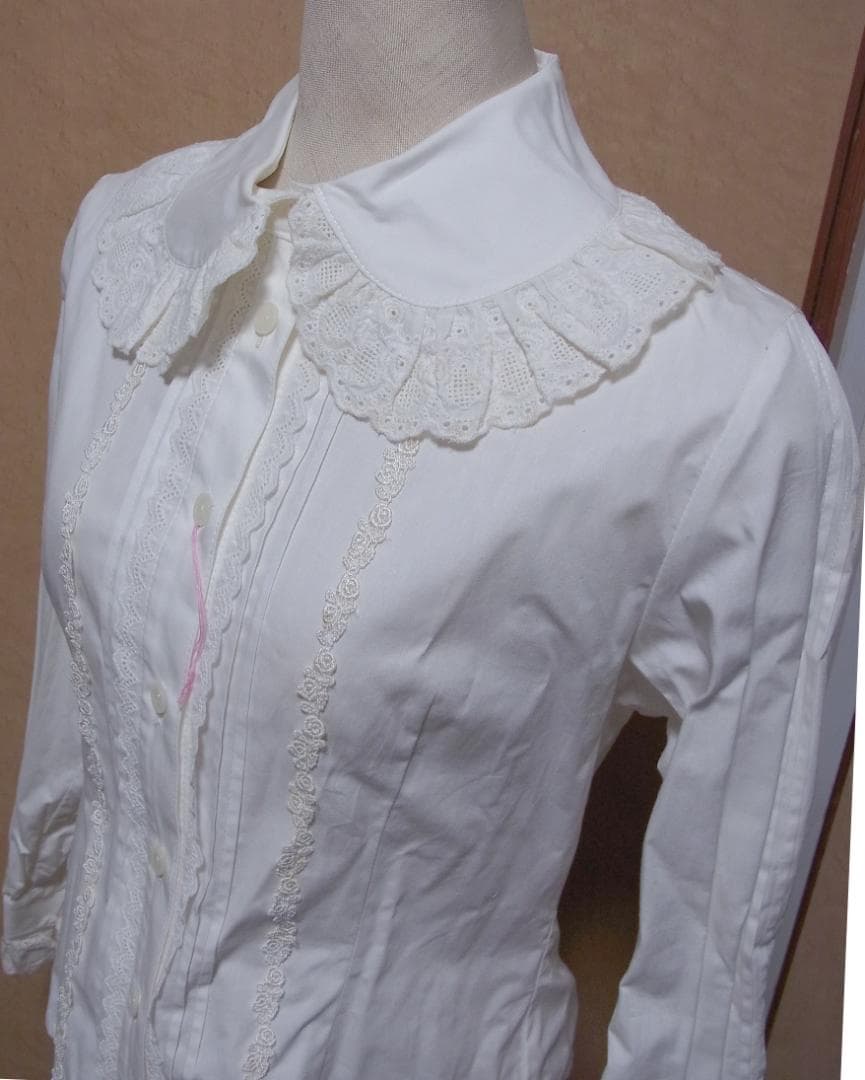 袖ピンタックブラウス 白 ベイビーザスターズシャインブライト