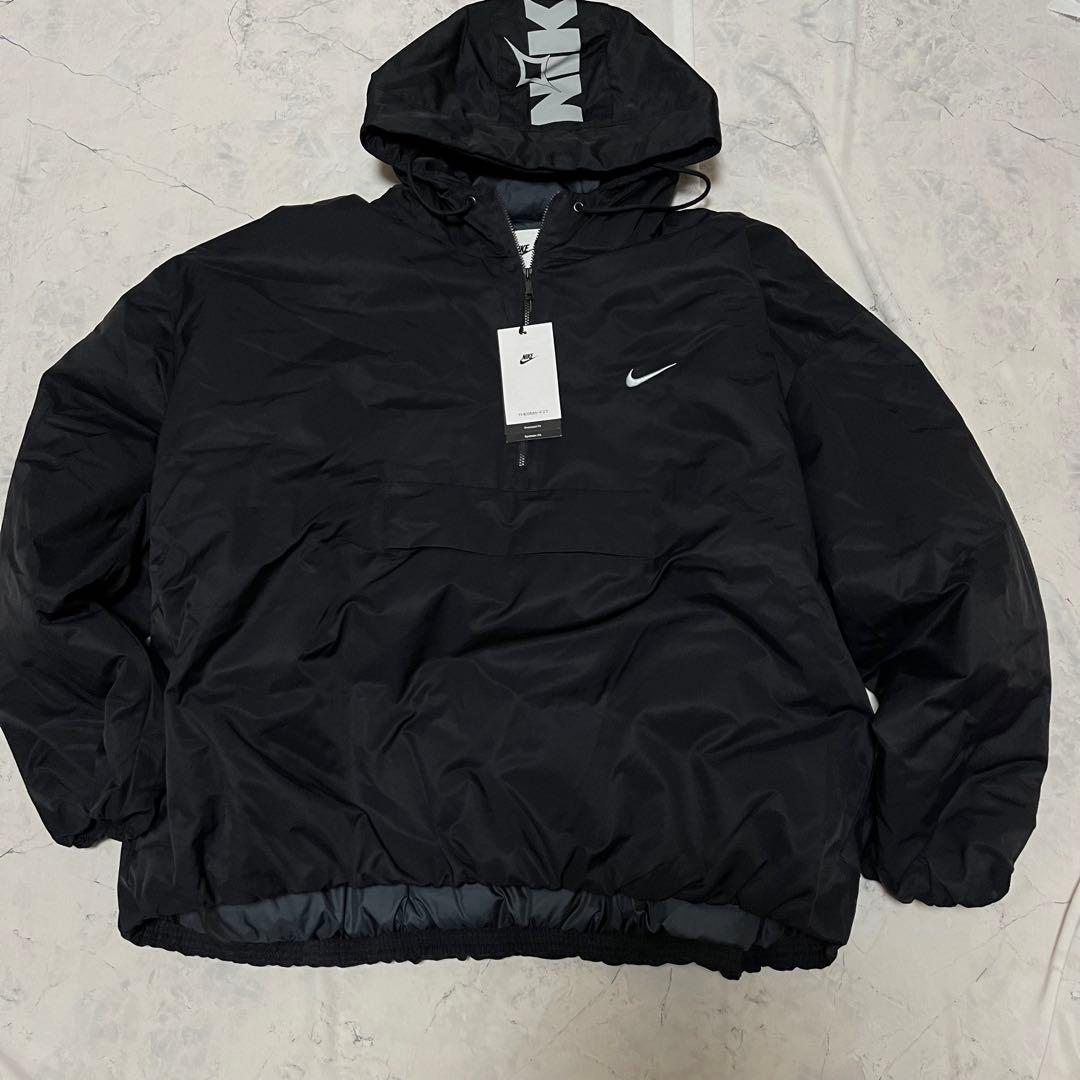 新品 NIKE ナイキ ハーフジップ 厚手ジャケット 黒 ブラック 3XL