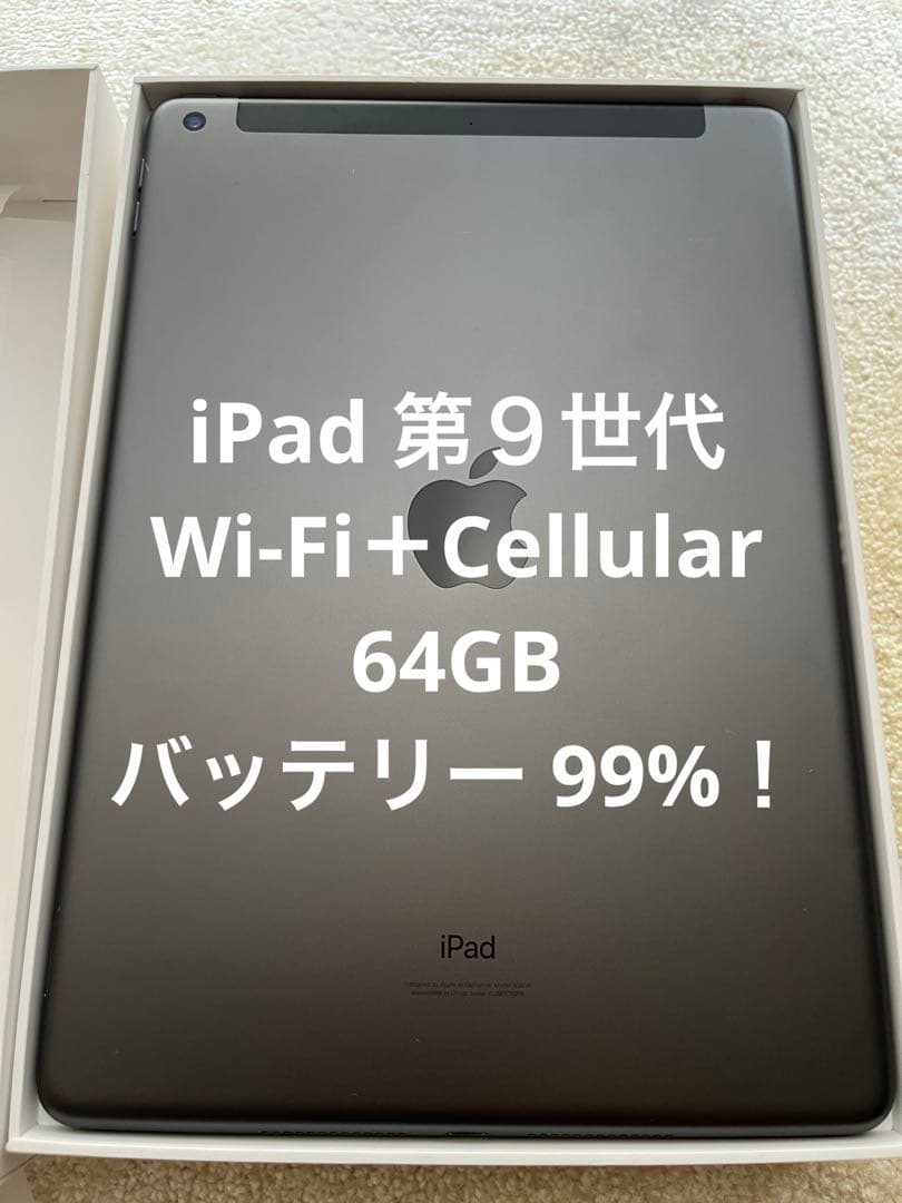 【ぱんだ】iPad 第９世代 Wi-Fi＋Cellular 64GB